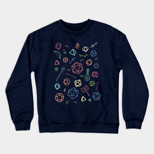 Dice Pattern 2 Crewneck Sweatshirt by PixelSamuel